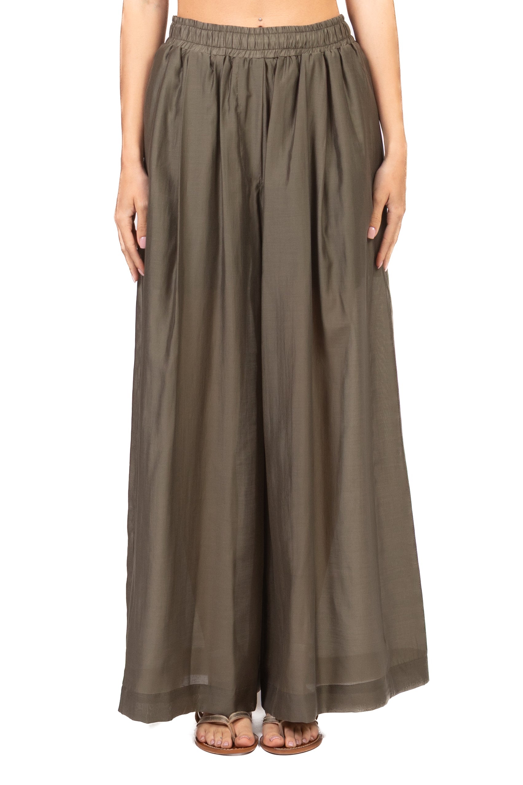 Tensione In Pantalone Casual Donna Verde militare