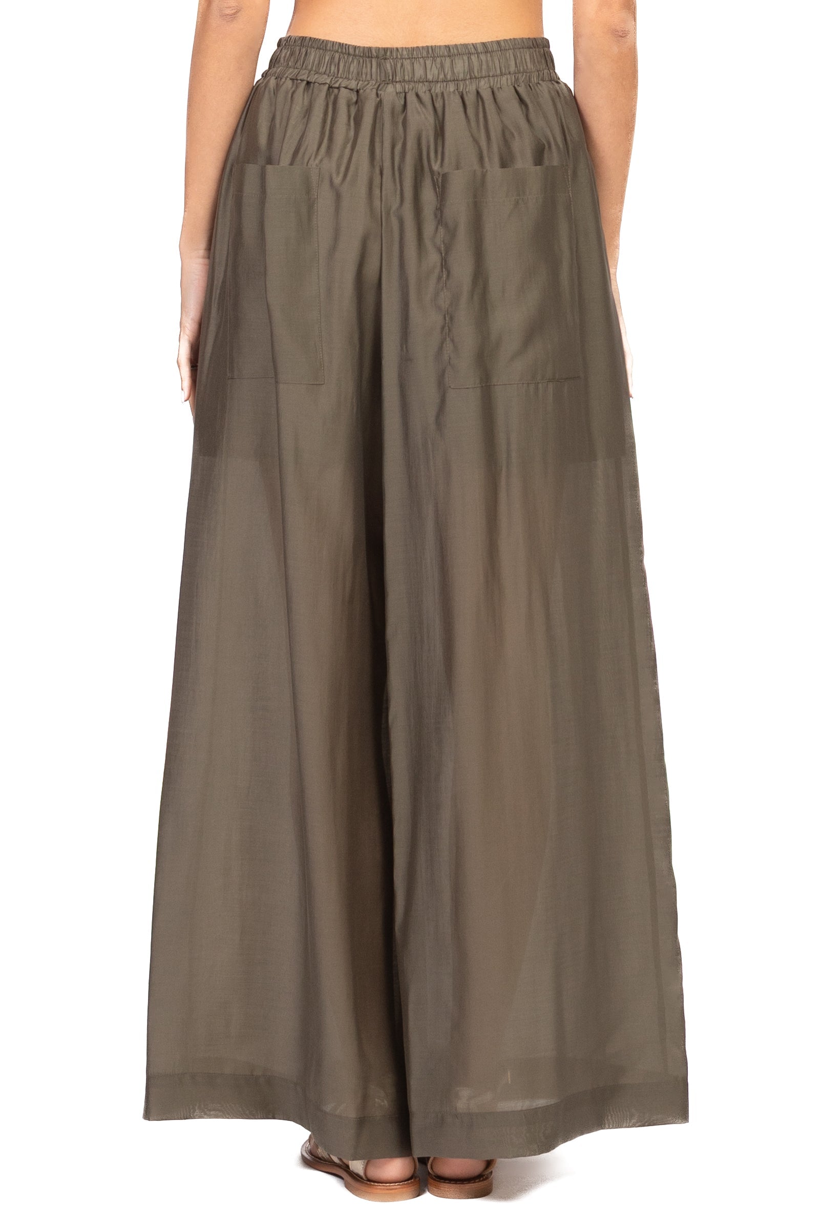 Tensione In Pantalone Casual Donna Verde militare