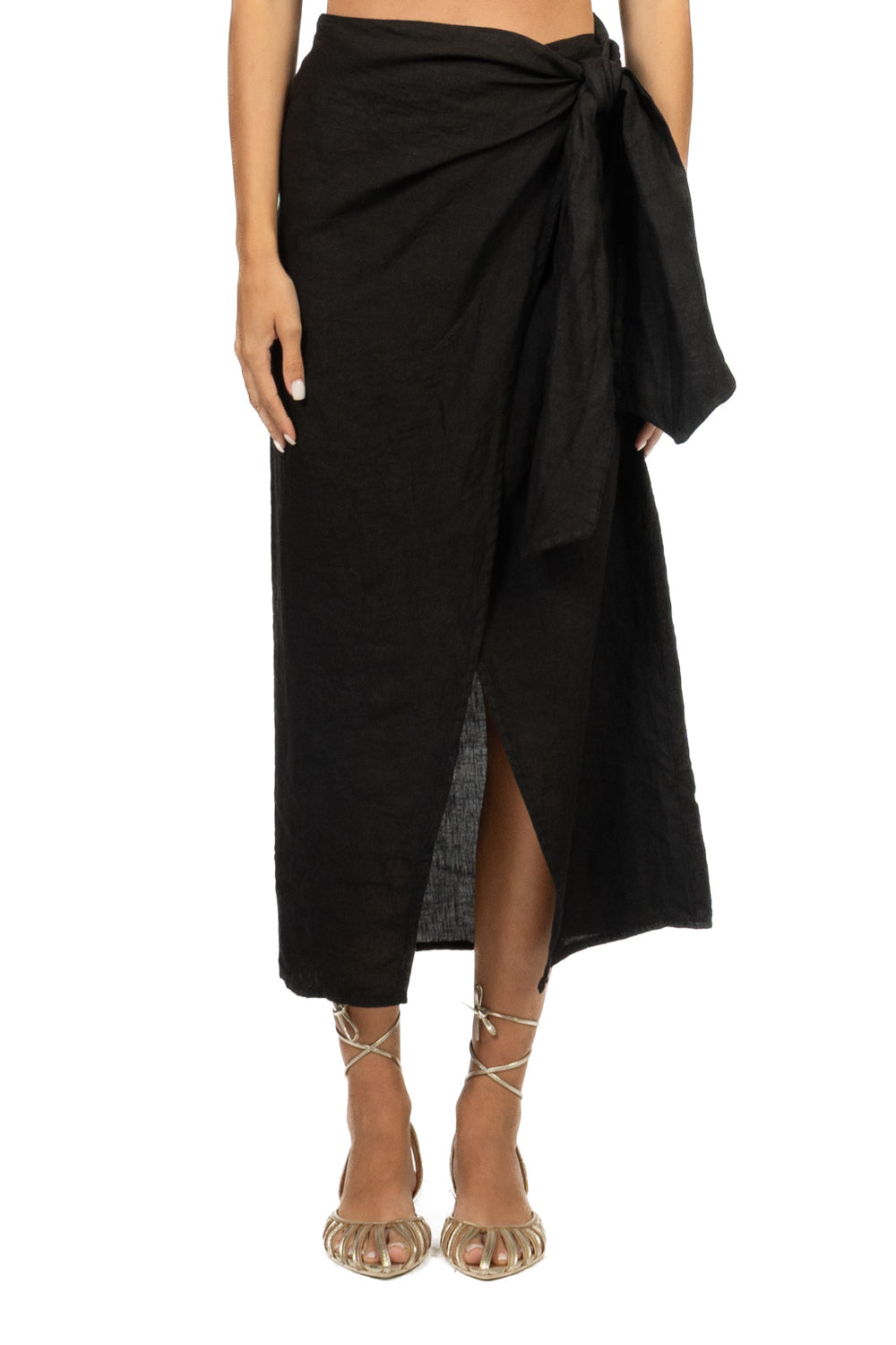 Tensione In Gonna Midi Donna Nero
