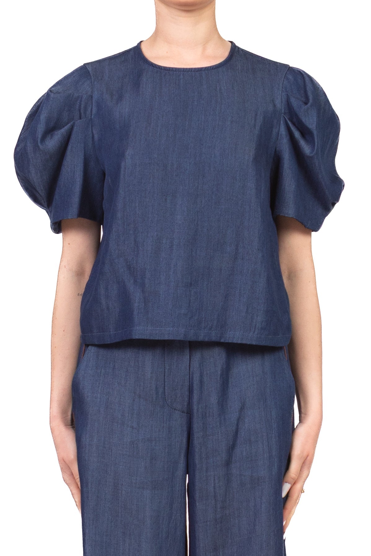 Tensione In Top Donna Blu