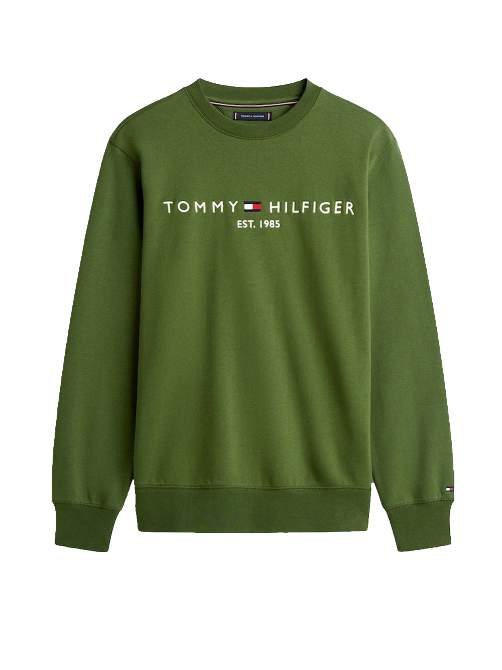 Felpa Girocollo Uomo Verde