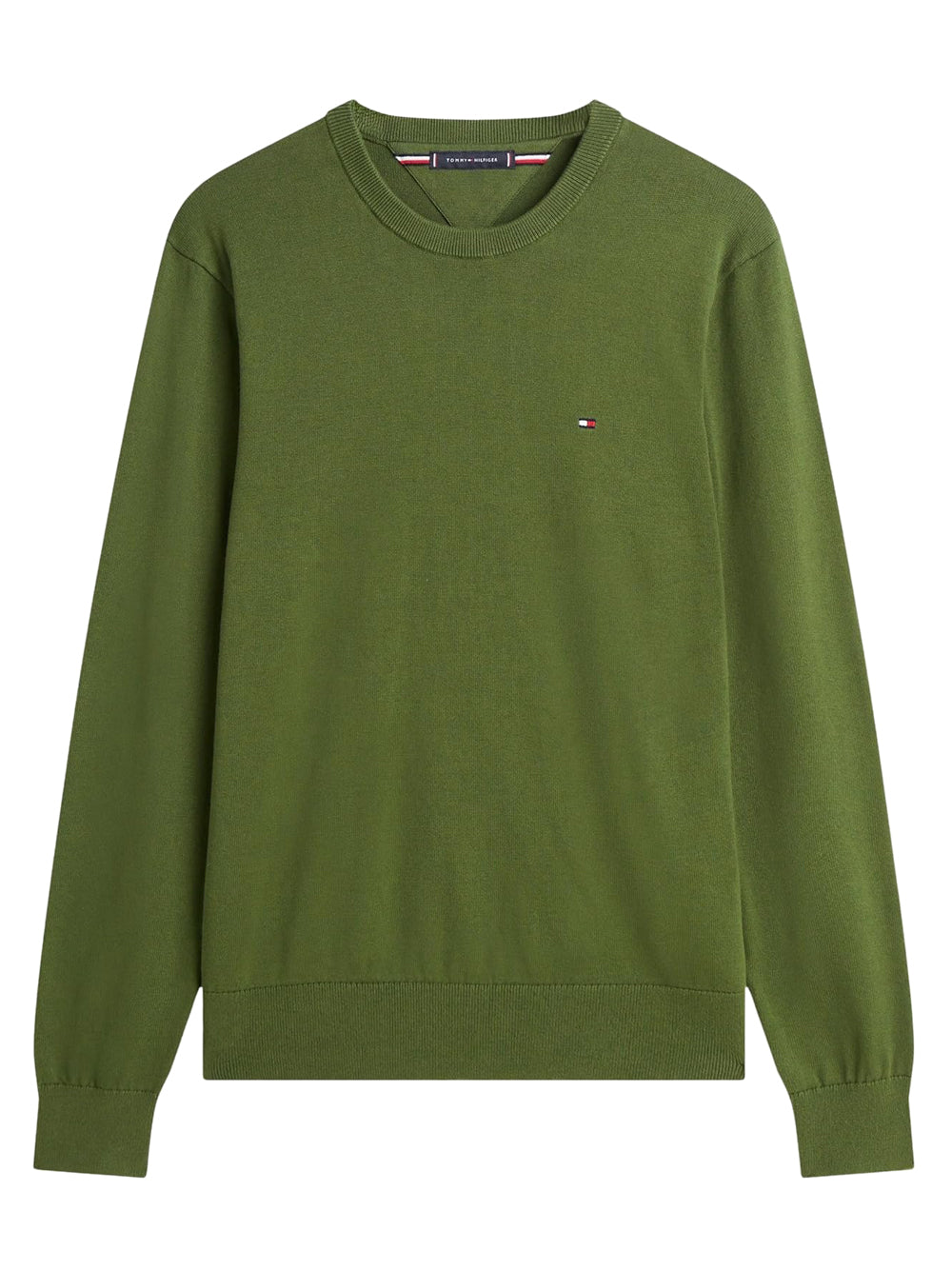 Tommy Hilfiger Pullover Uomo Essential Verde