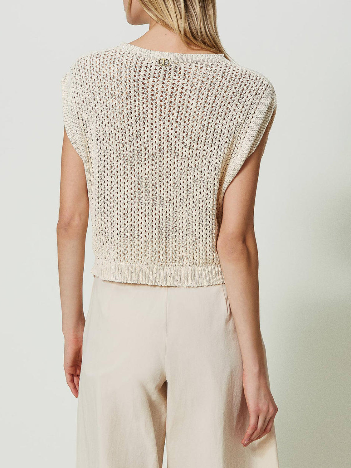 Twinset Maglia Donna Beige