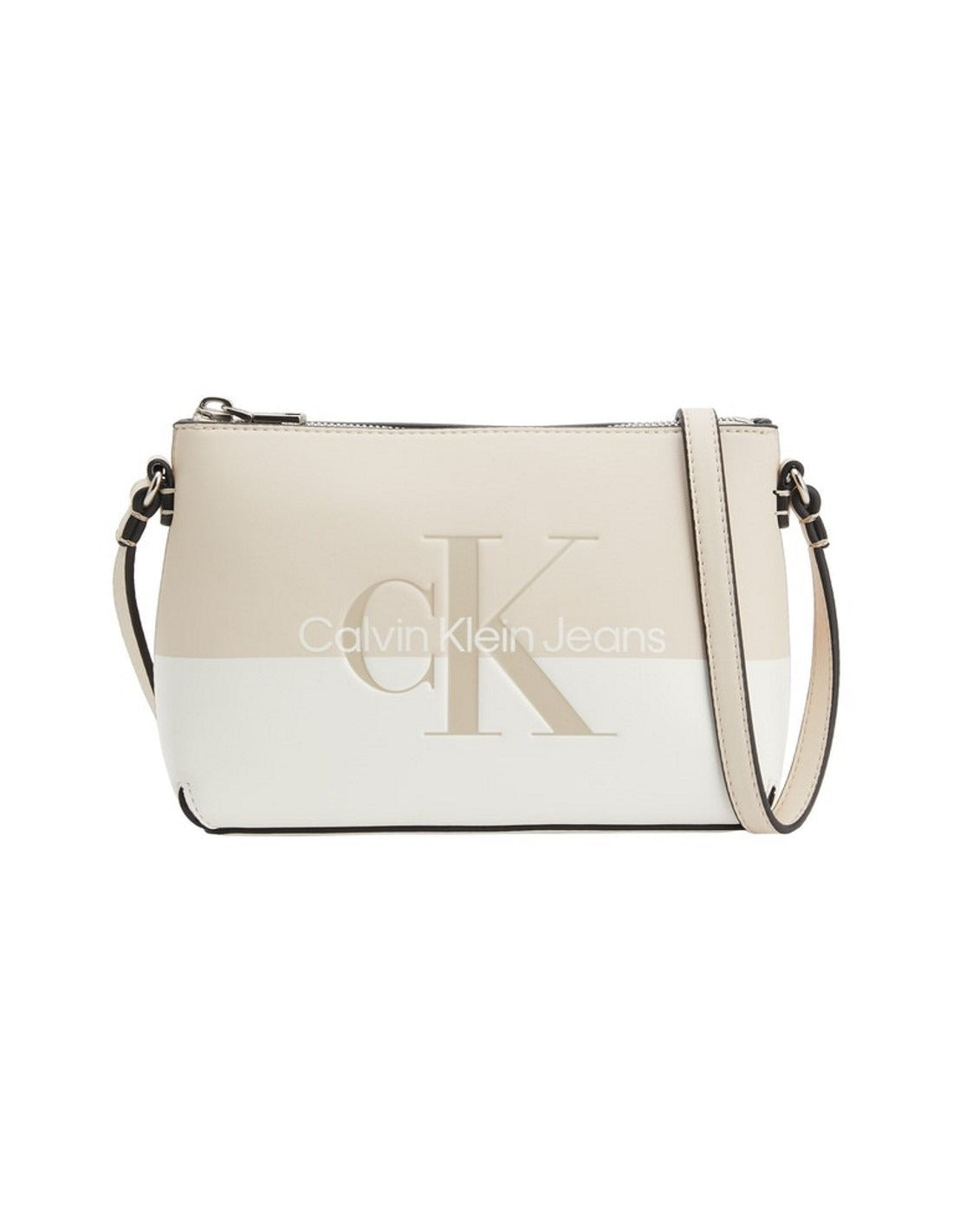 Borsa Donna K60K609766 Beige / bianco