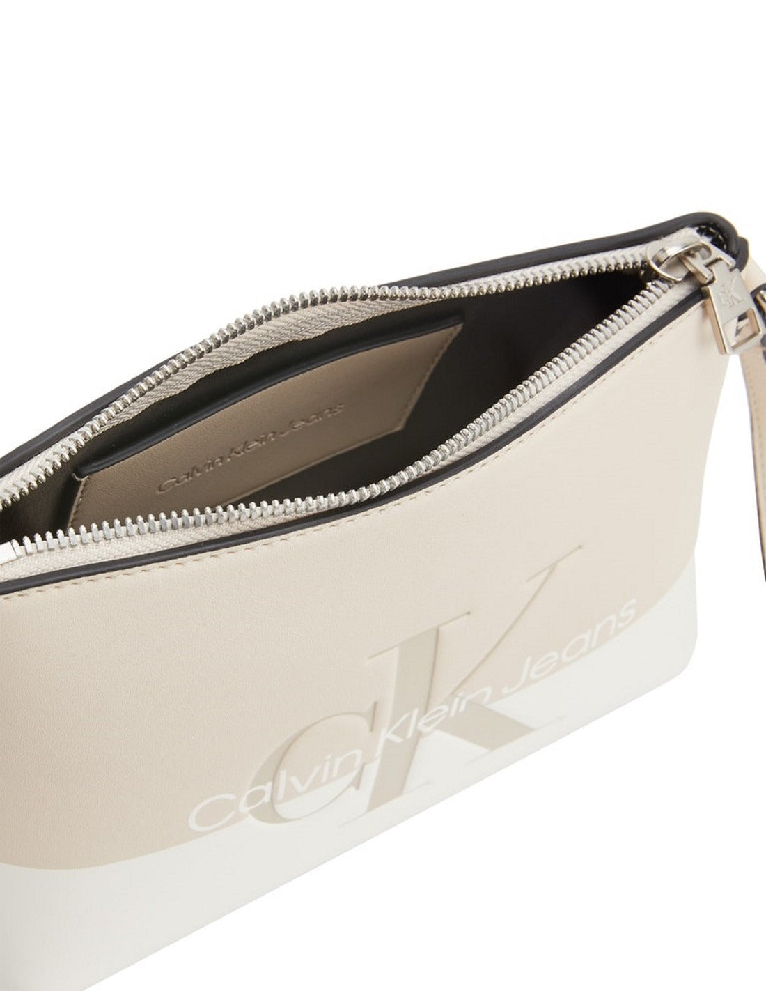 Borsa Donna K60K609766 Beige / bianco