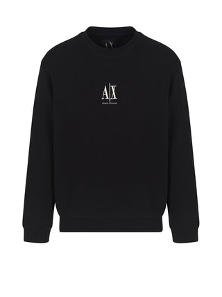 Armani Exchange Felpa Girocollo Uomo Nero