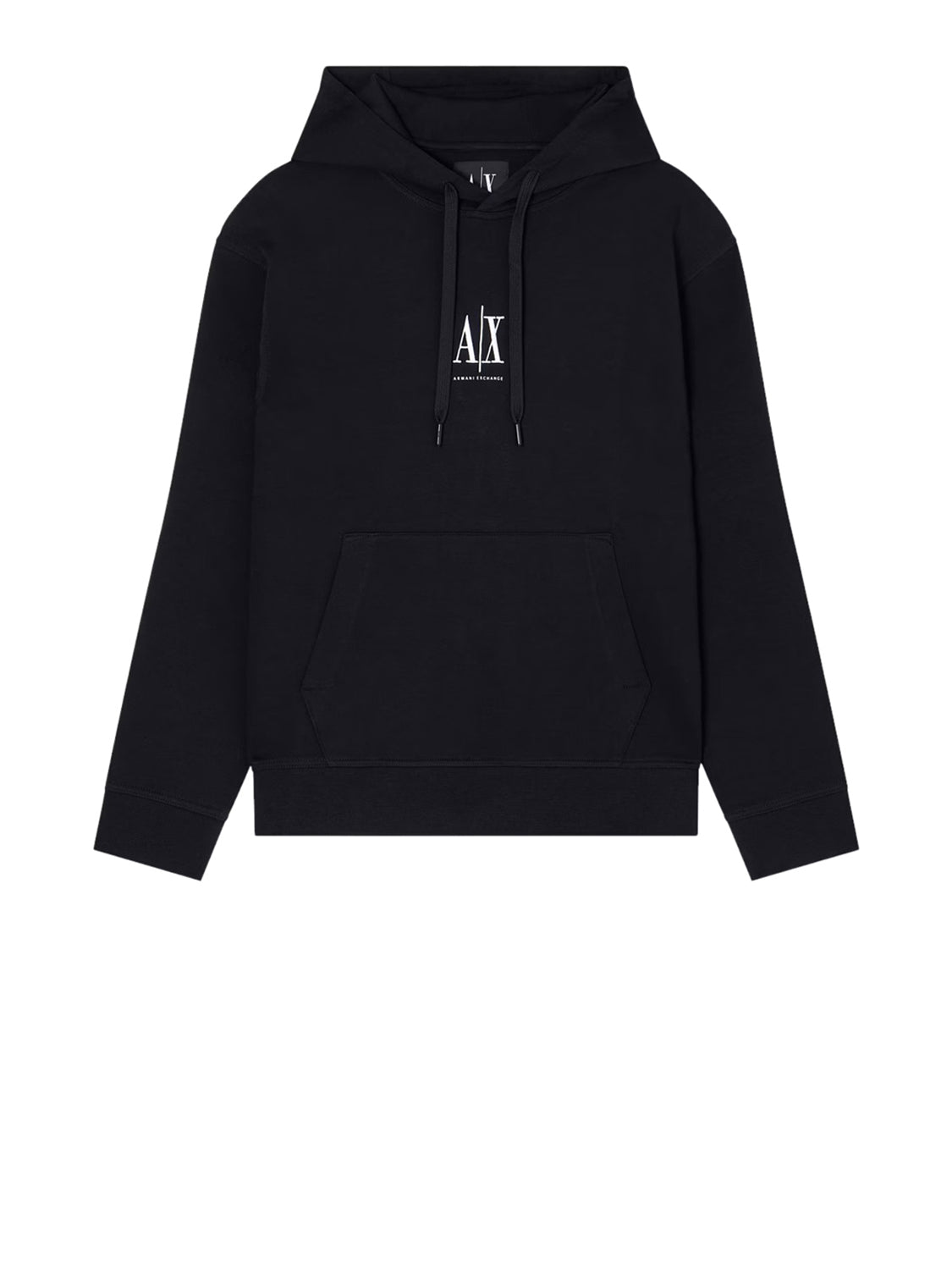Armani Exchange Felpa Cappuccio Uomo Nero