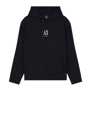 Armani Exchange Felpa Cappuccio Uomo Nero
