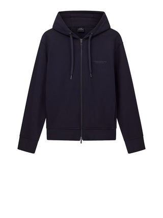 Armani Exchange Felpa con Zip Uomo Navy scuro