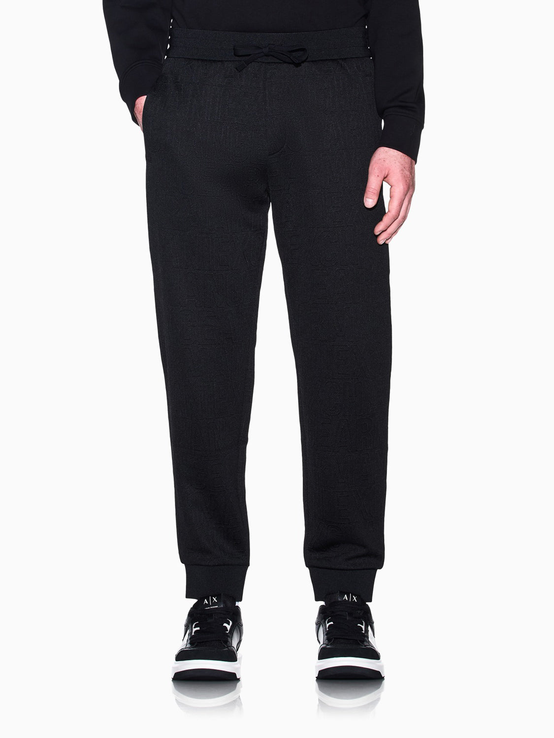 Armani Exchange Pantalone Tuta Uomo Nero