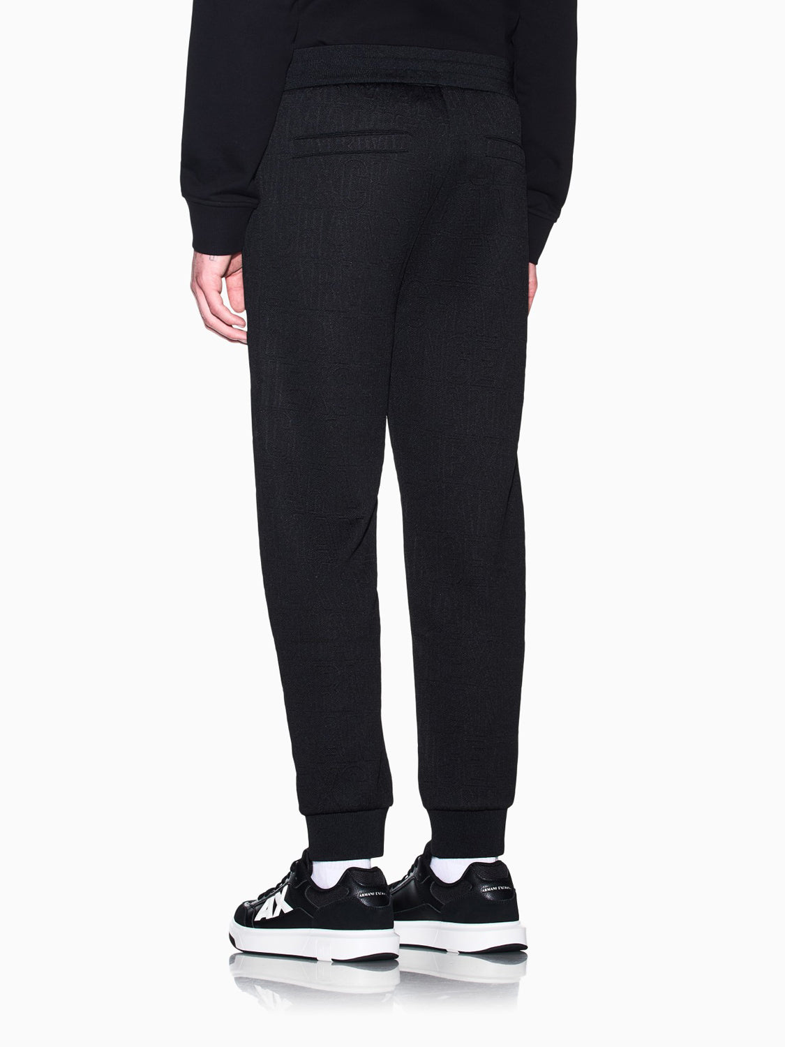Armani Exchange Pantalone Tuta Uomo Nero