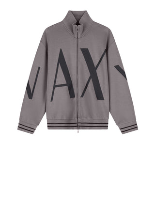 Armani Exchange Felpa con Zip Uomo Marrone chiaro