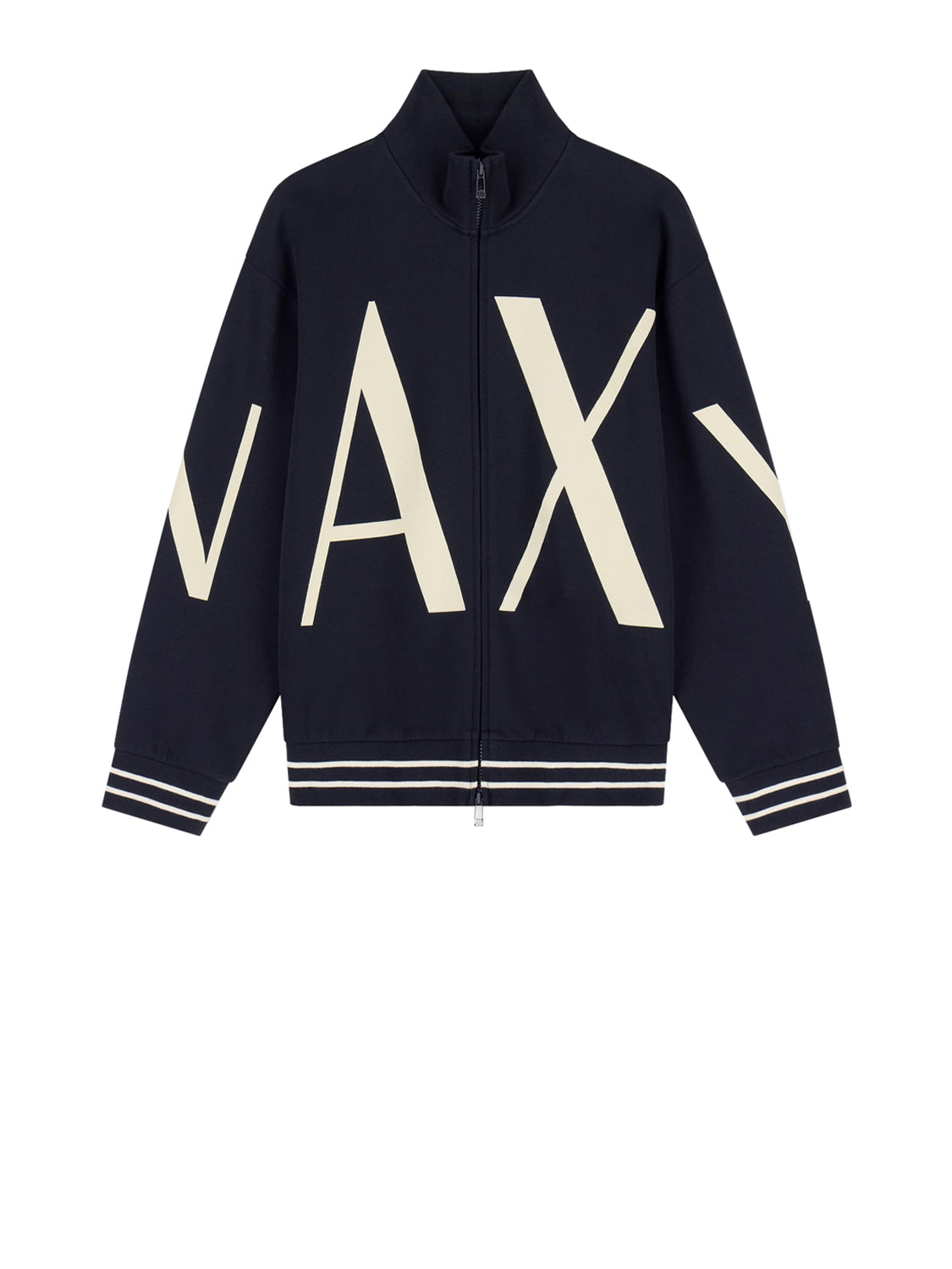 Armani Exchange Felpa con Zip Uomo Nero