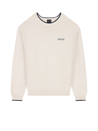 Armani Exchange Maglione Uomo Bianco ottico