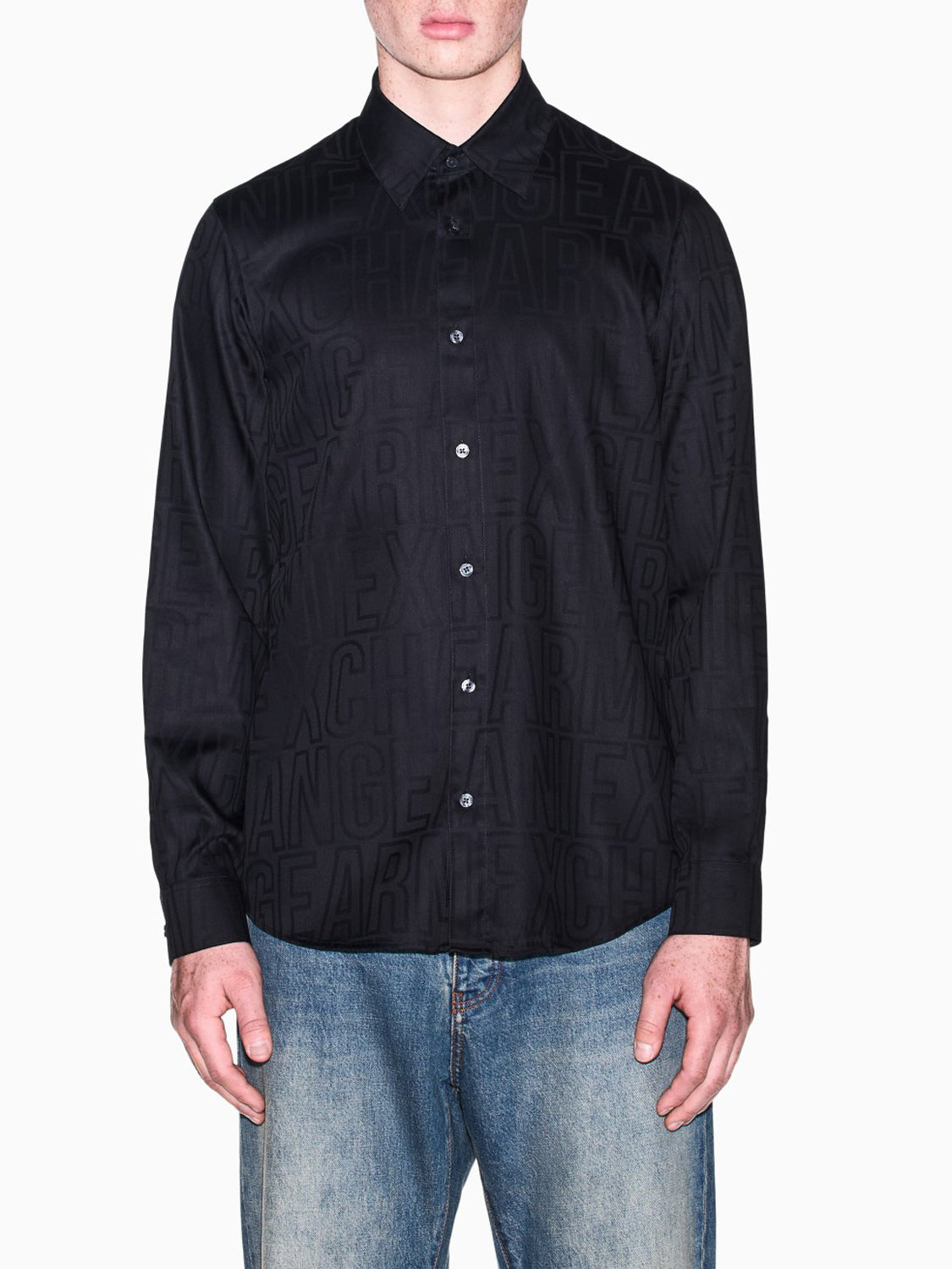 Armani Exchange Camicia Uomo Nero