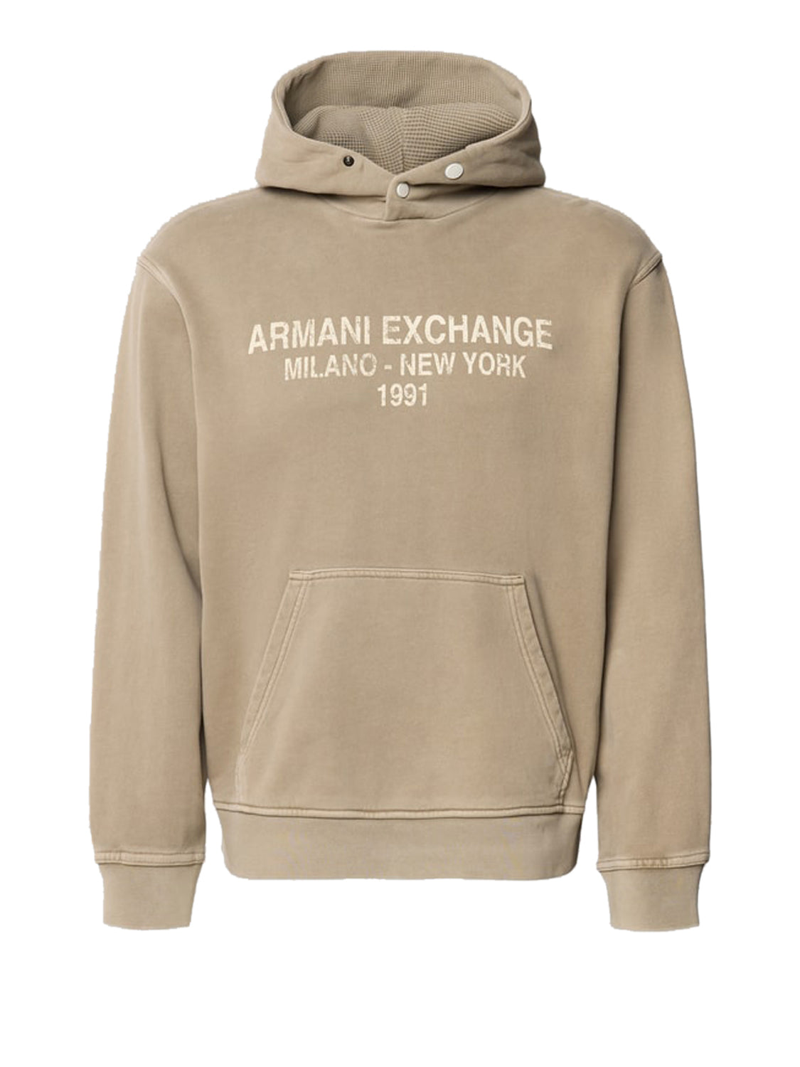 Armani Exchange Felpa Cappuccio Uomo Kaki