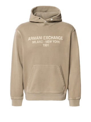 Armani Exchange Felpa Cappuccio Uomo Kaki