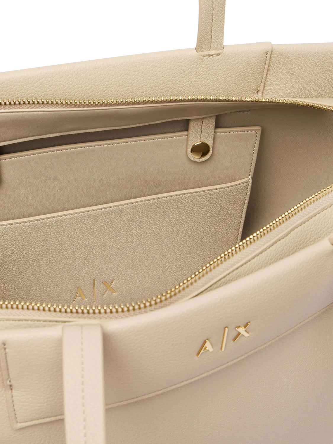 Armani Exchange Borsa a Mano Donna Beige