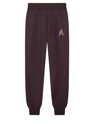 Armani Exchange Pantalone Tuta Donna Marrone