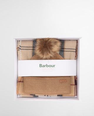 Barbour Sciarpa Donna Dover Capp + Sciarpa Beige
