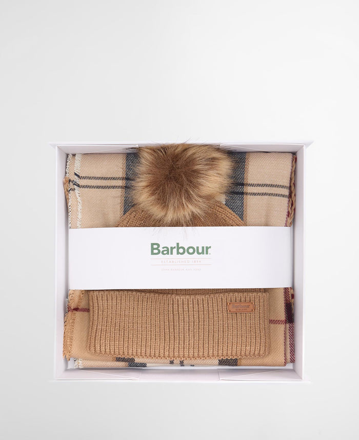 Barbour Sciarpa Donna Dover Capp + Sciarpa Beige