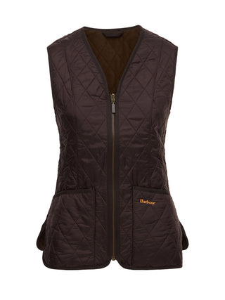 Barbour Gilet Imbottito Donna Fleece Betty Marrone scuro