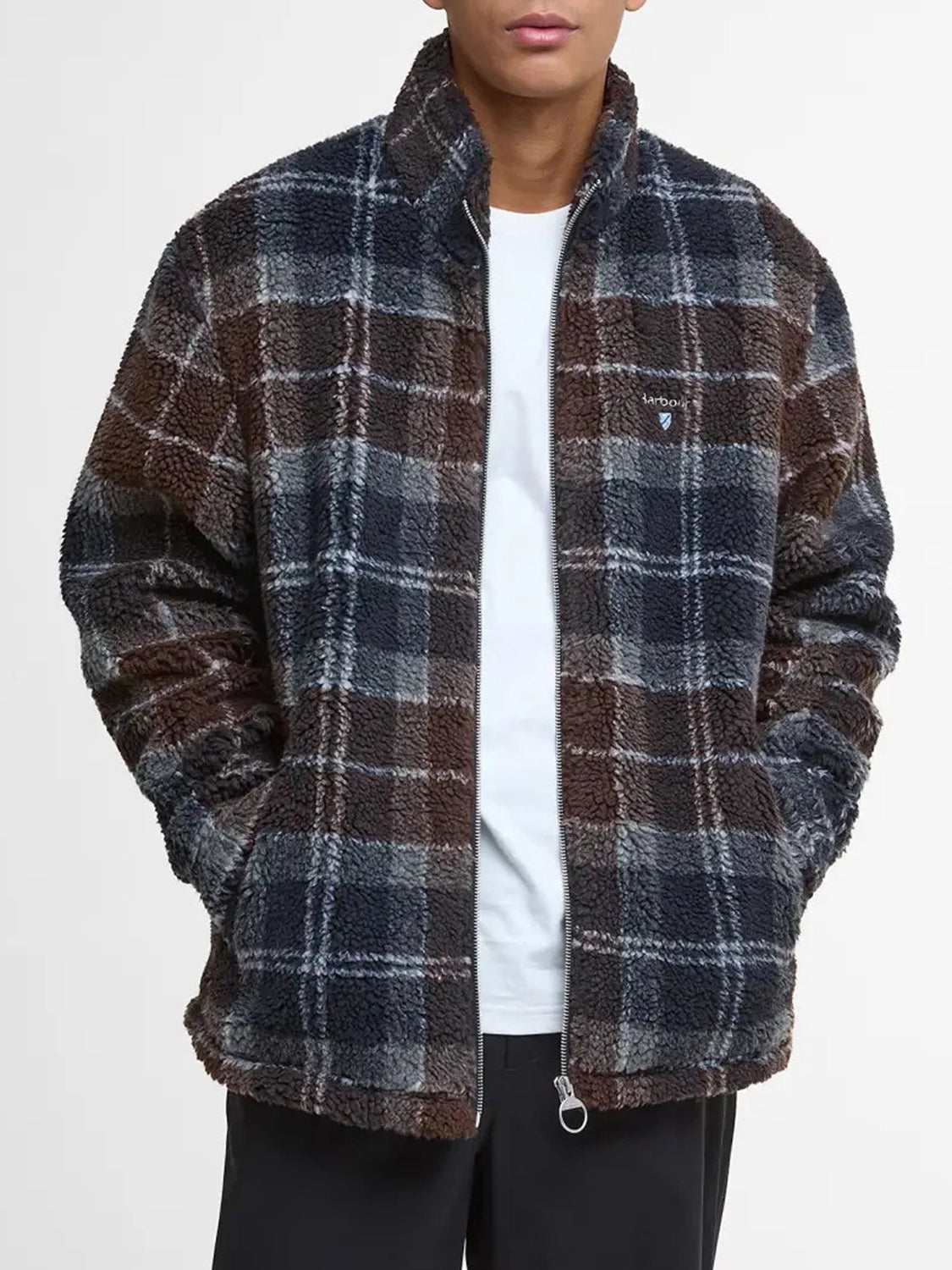 Barbour Giubbotto in Pile Uomo Tartan Fleece Tartan