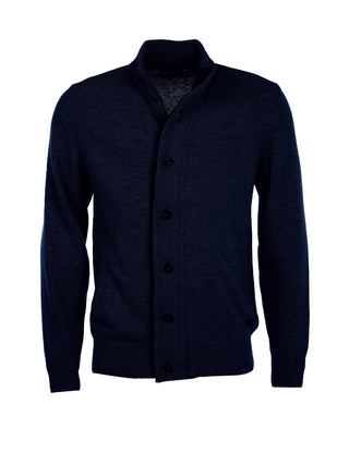 Barbour Cardigan Uomo Essential Navy