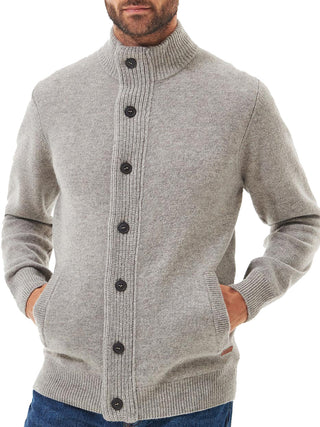 Barbour Cardigan Uomo Essential Stone