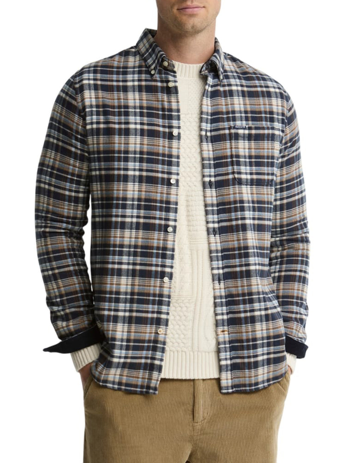 Barbour Camicia Uomo Northfell Navy