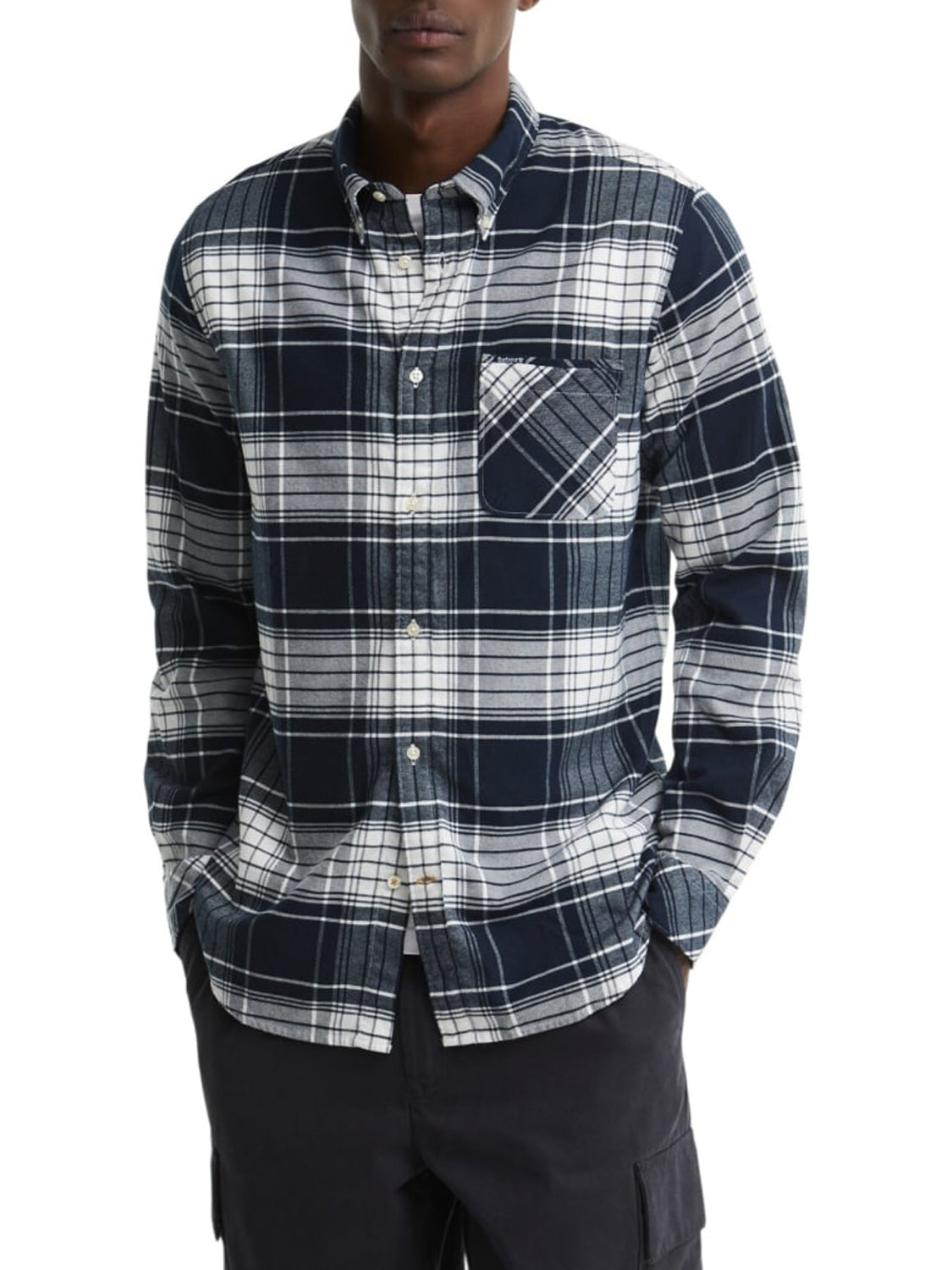 Barbour Camicia Uomo Embergate Navy