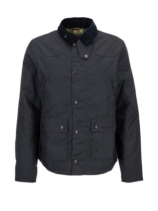 Barbour Giacca Cerata Uomo Reelin Navy