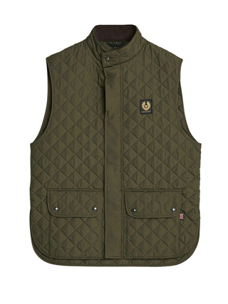 Belstaff Gilet Imbottito Uomo Icon Oliva sbiadita