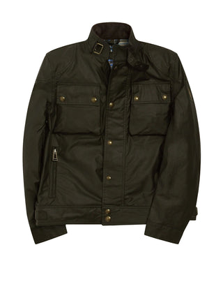 Belstaff Giacca Cerata Uomo Fieldmaster Oliva sbiadita