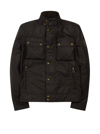 Belstaff Giacca Cerata Uomo Racemaster Nero