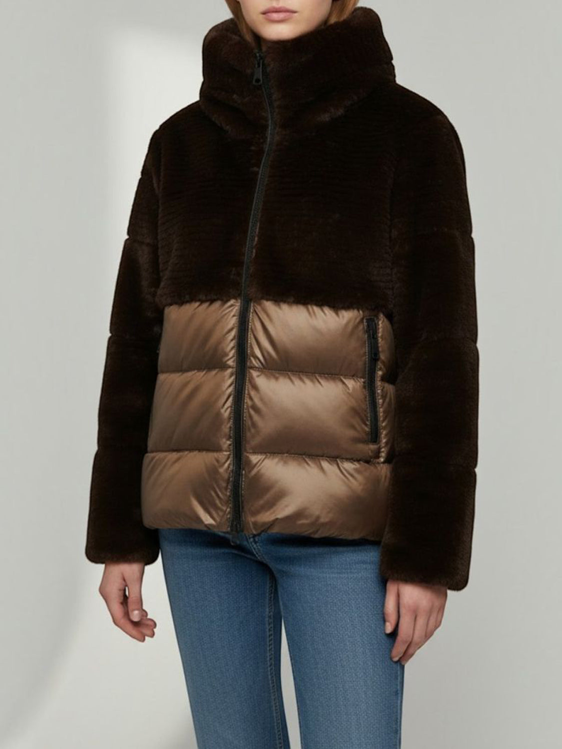 Blauer Giubbotto Imbottito Donna Fanevil Marrone