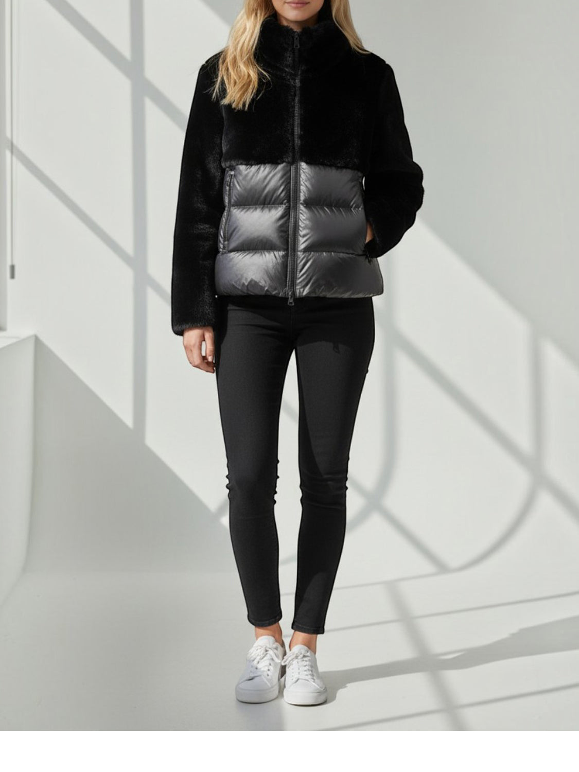 Blauer Giubbotto Imbottito Donna Fanevil Nero