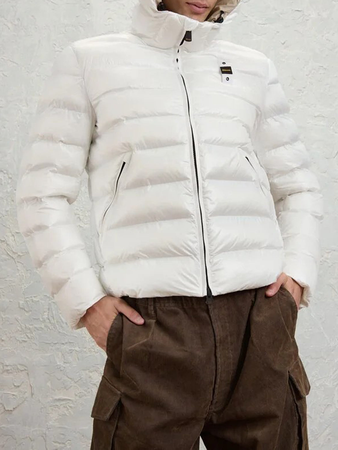 Blauer Piumino Uomo Adams Bianco ottico