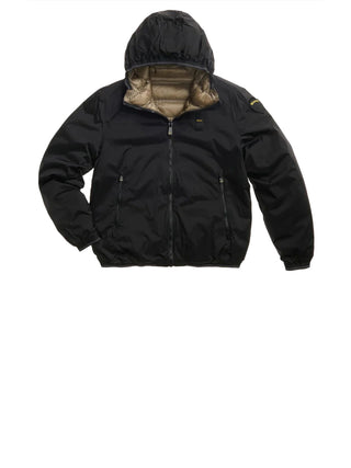 Blauer Giubbotto Imbottito Uomo Donald Nero