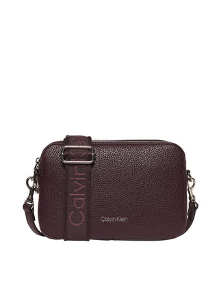 Calvin Klein Borsa a Spalla Donna Bordeaux