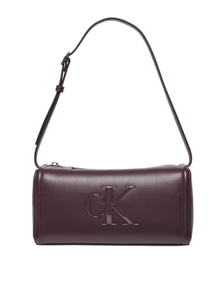 Calvin Klein Borsa a Spalla Donna Bordeaux