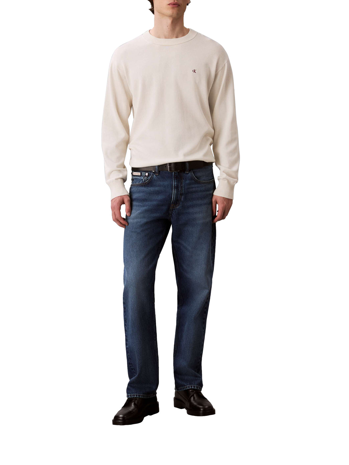 Calvin Klein Maglione Uomo Bianco sporco