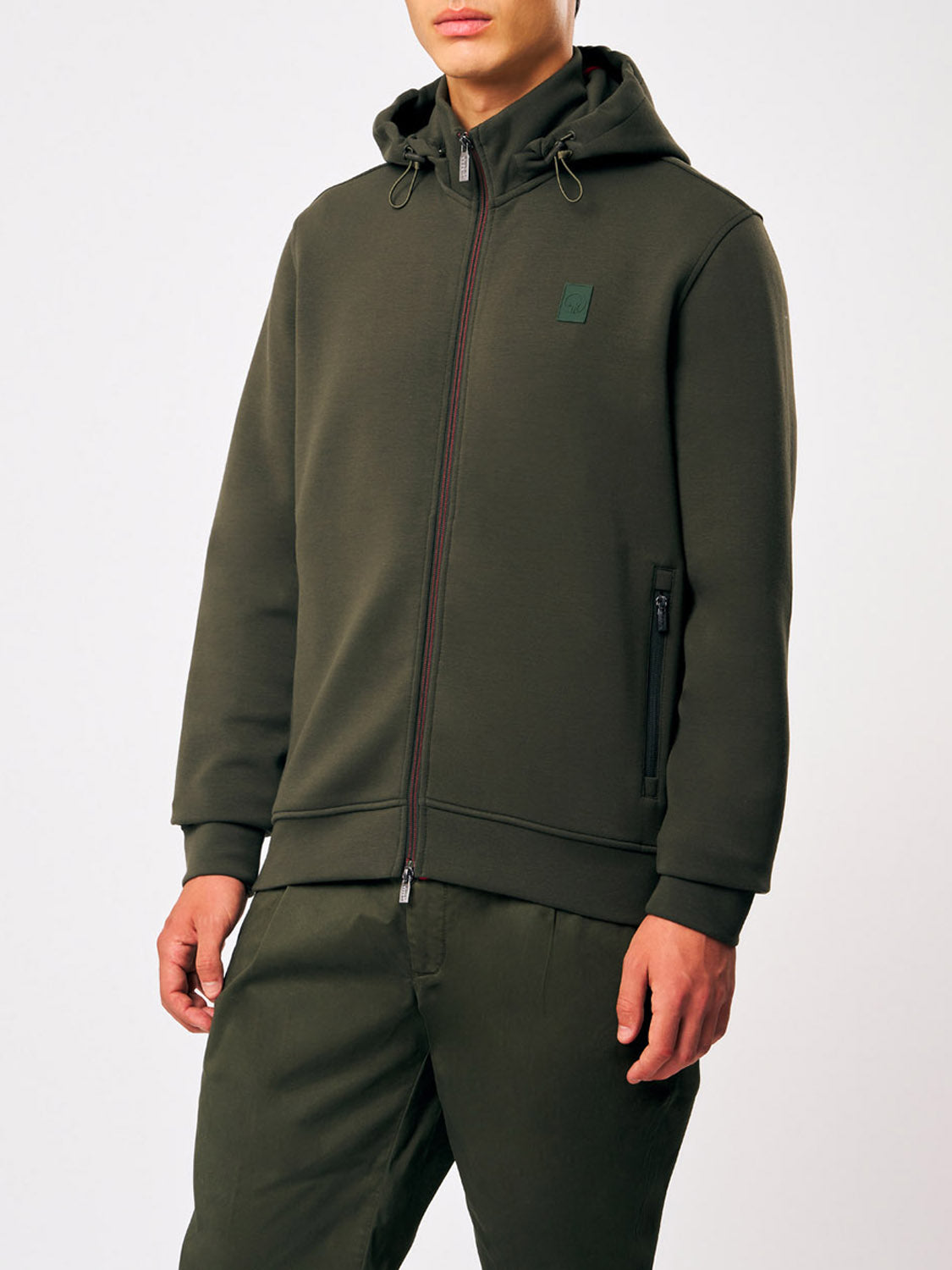 Ciesse Piumini Felpa Cappuccio Uomo Verde militare
