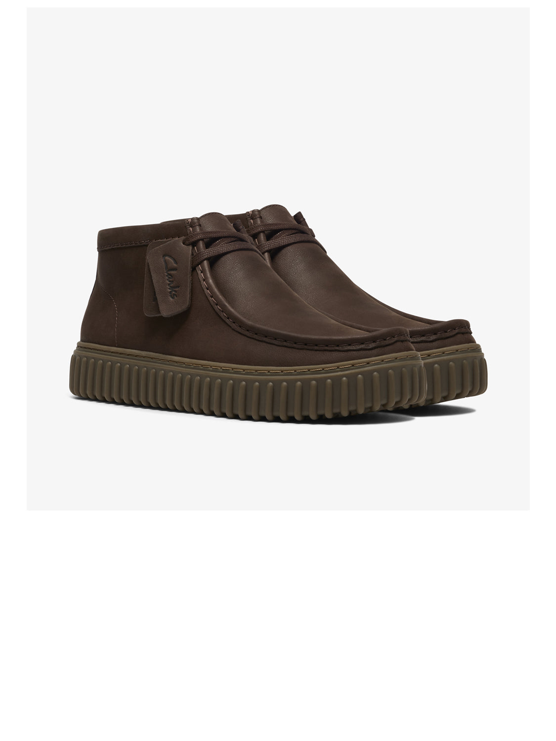 Clarks Stivaletti Uomo Torhill Hi Marrone scuro