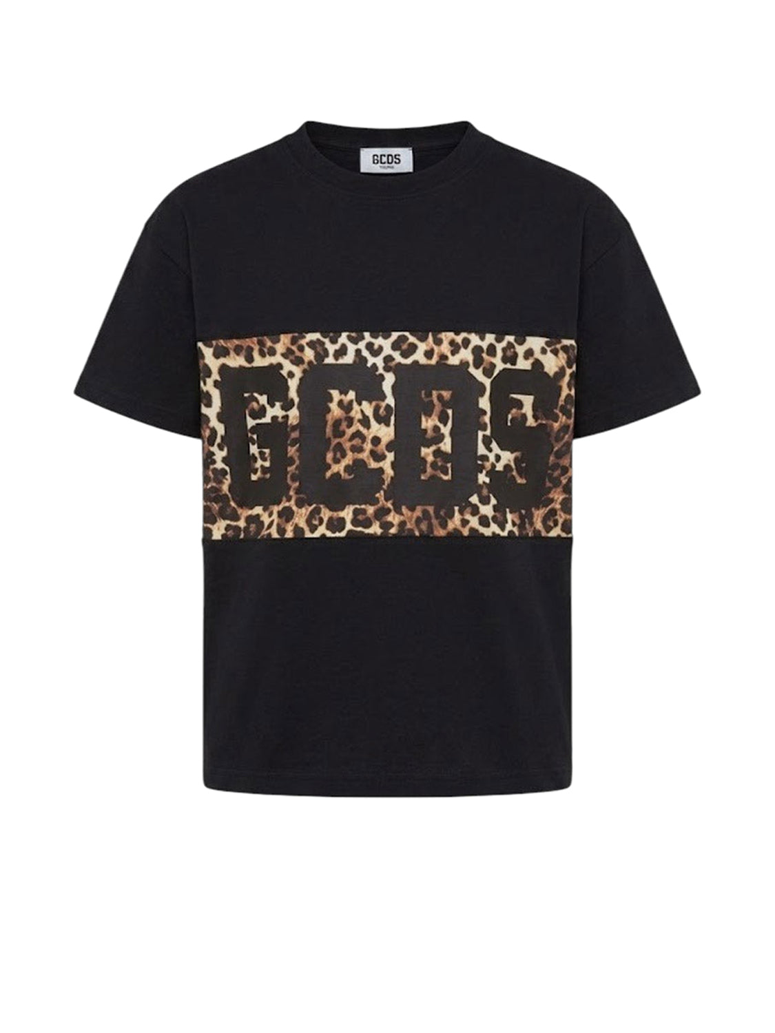 GCDS T-shirt Donna T-Shirt Con Band Logo Nero