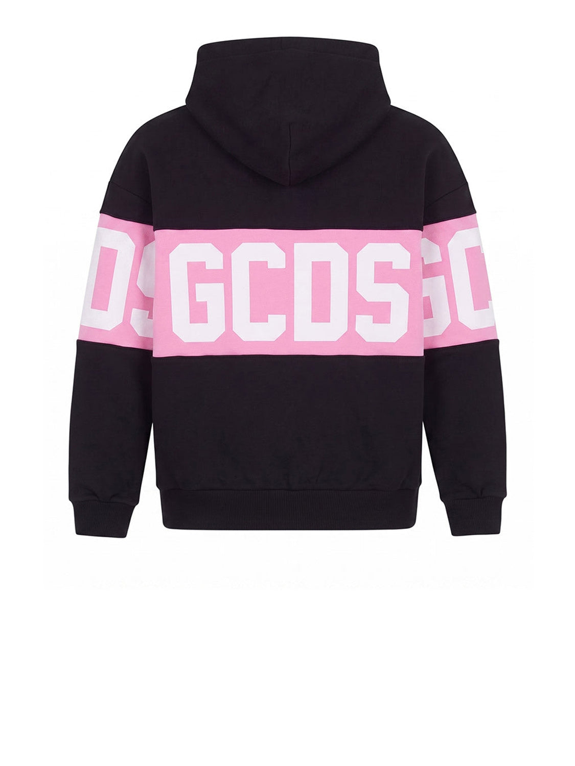 GCDS Felpa Cappuccio Donna Felpa Con Cappuccio Band Logo Nero