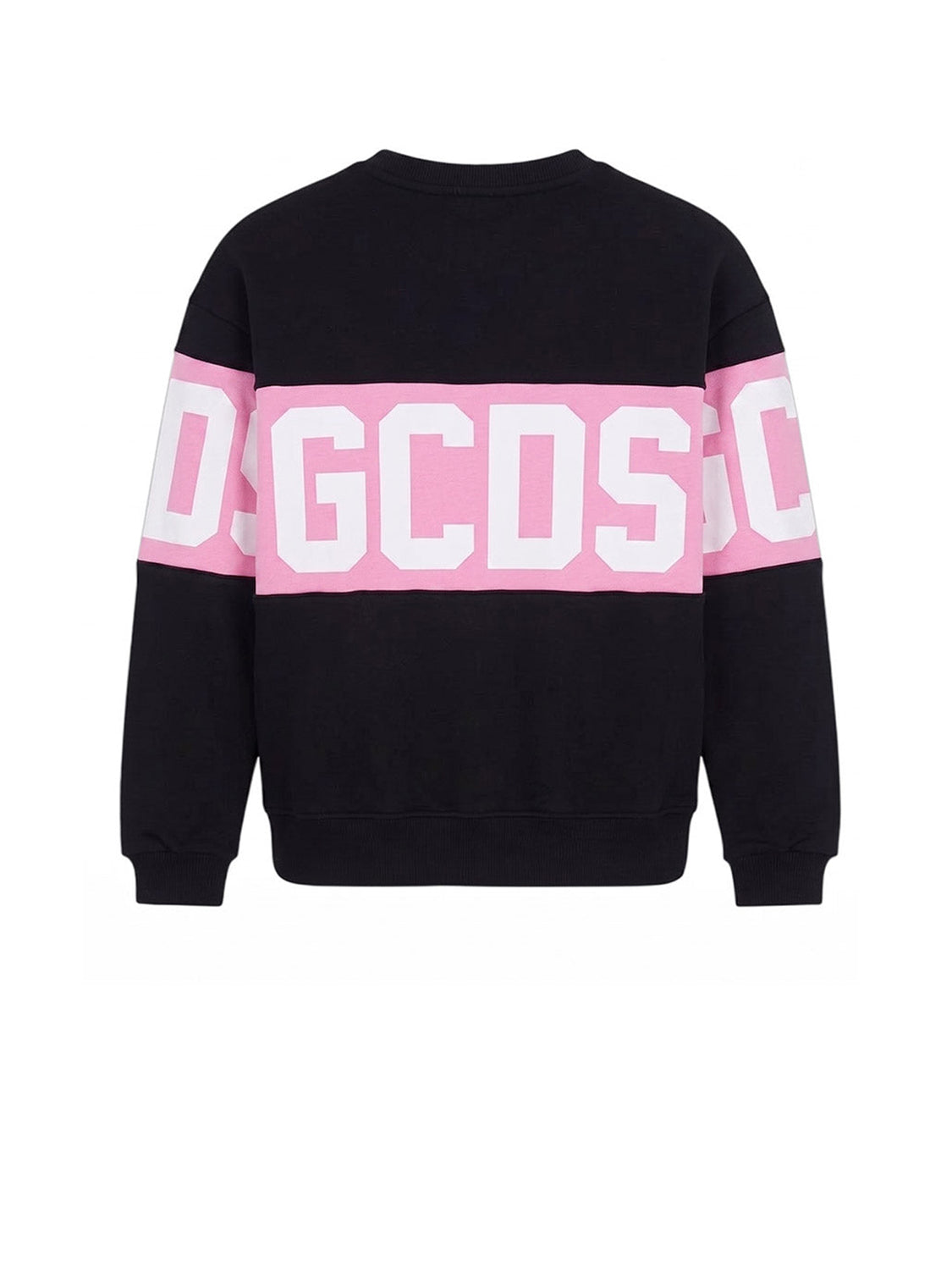 GCDS Felpa Girocollo Donna Felpa Girocollo Con Band Logo Nero