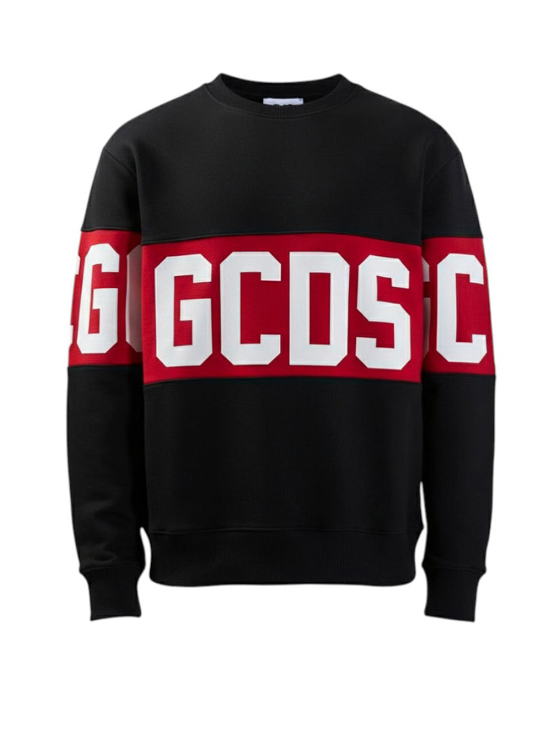 GCDS Felpa Girocollo Uomo Nero