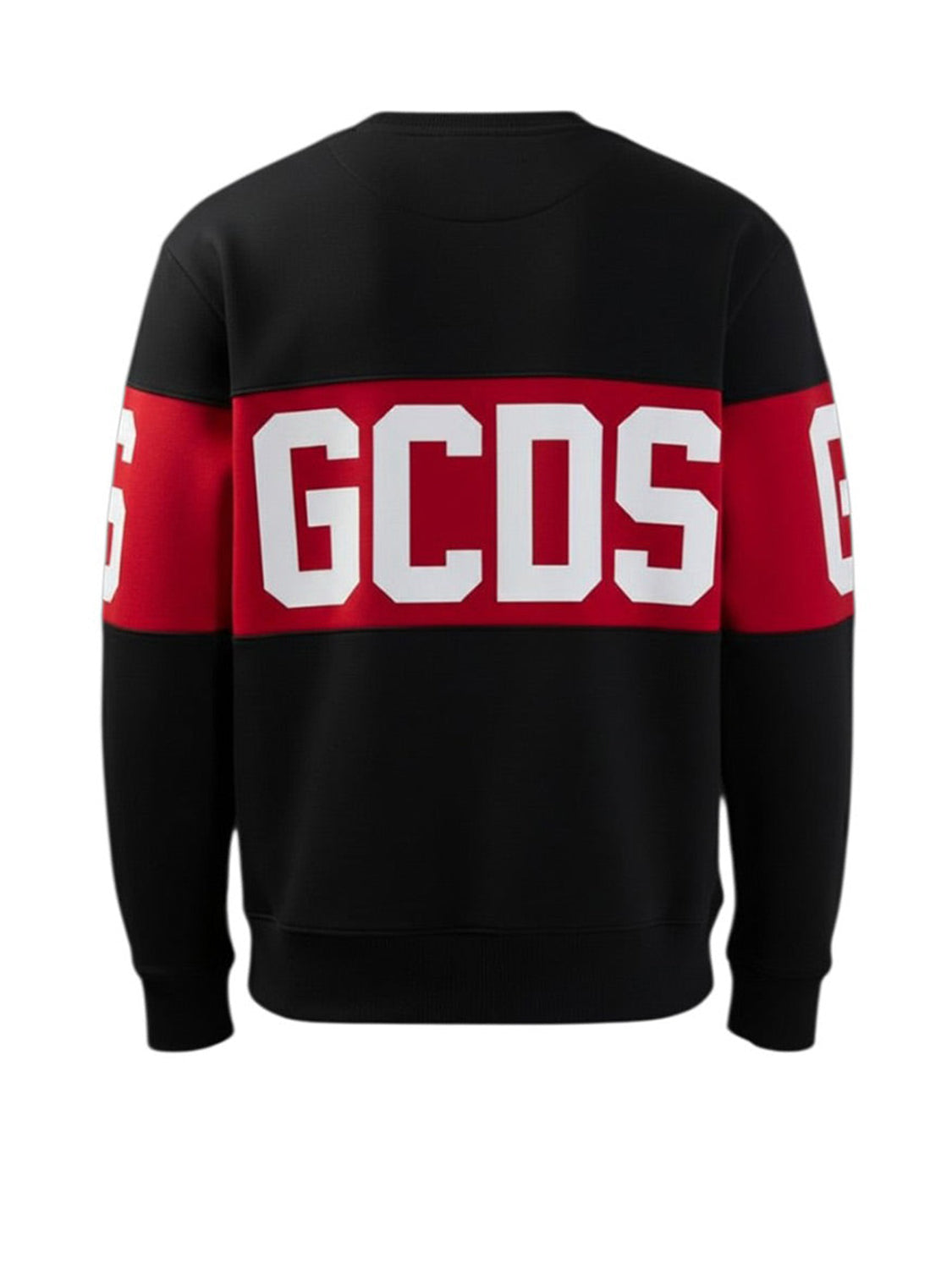 GCDS Felpa Girocollo Uomo Nero