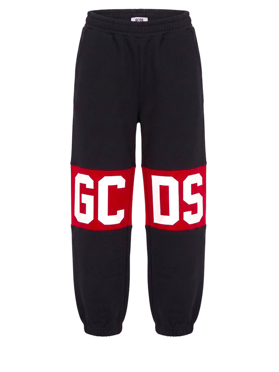 GCDS Pantalone Jogger Uomo Pantaloni Con Band Logo Nero